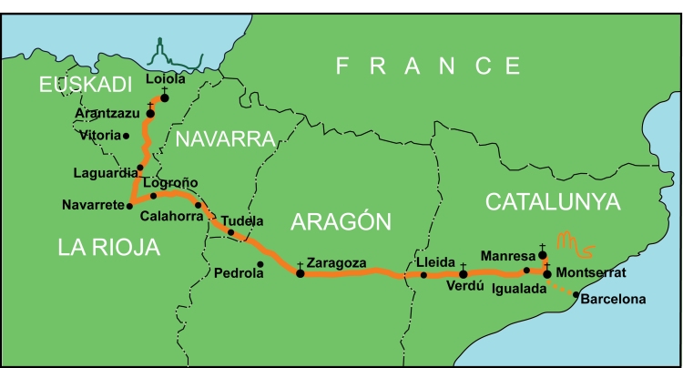 The Camino Ignaciano (click image to enlarge)