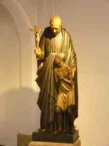 Statue of St Peter Claver in the Church