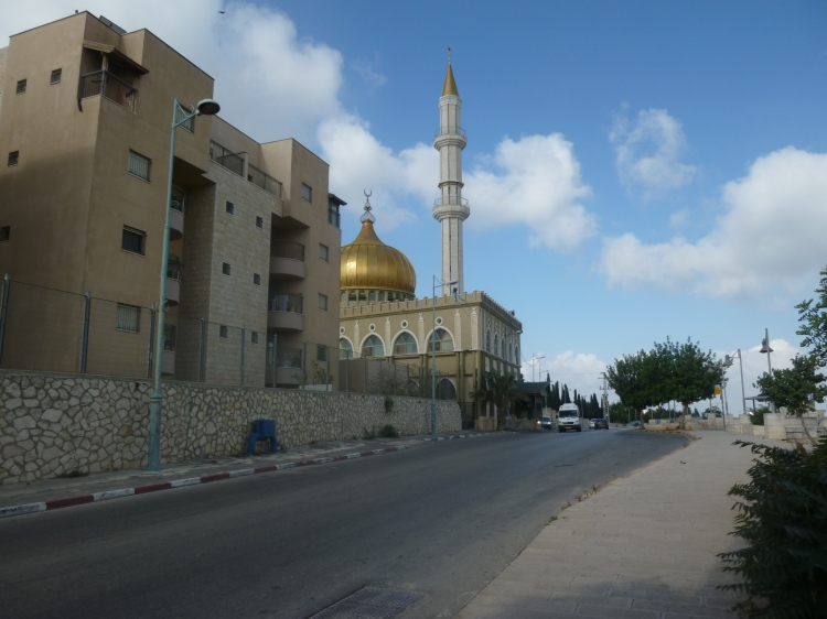 A Mosque at the top of the hill on the outskirts of Nazareth