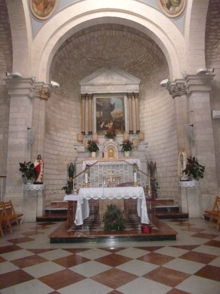 The interior of the Sanctuary of Jesus First Miracle