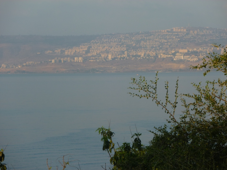 Tiberias on the other side of the lake